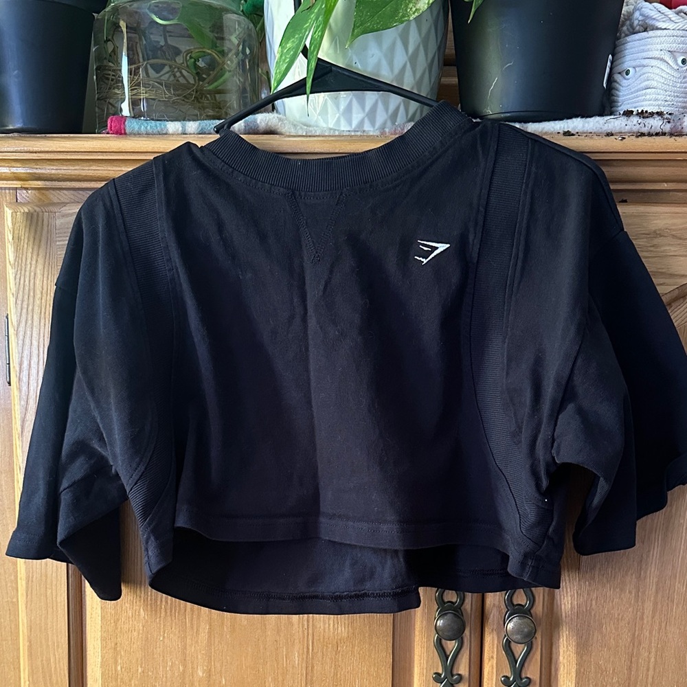 Gymshark Black Crop Top